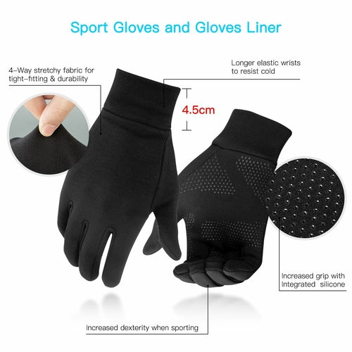 Lightweight Running Gloves – Touchscreen & Anti-Slip