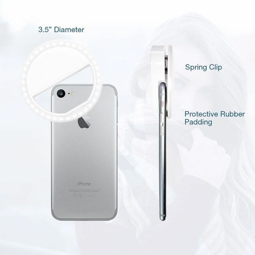 Anneau lumineux selfie portable à clipser pour téléphone portable