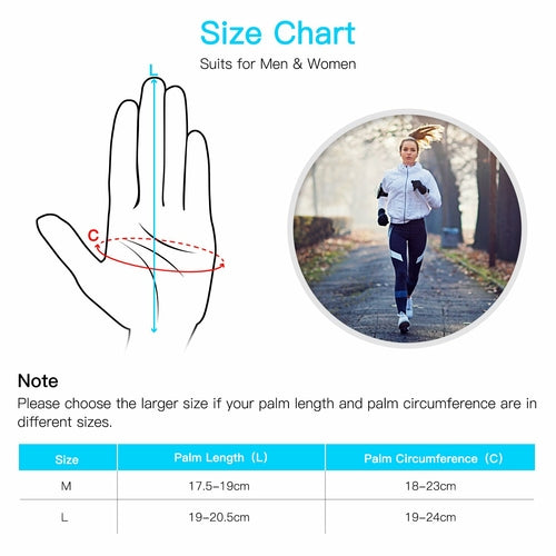 Lightweight Running Gloves – Touchscreen & Anti-Slip