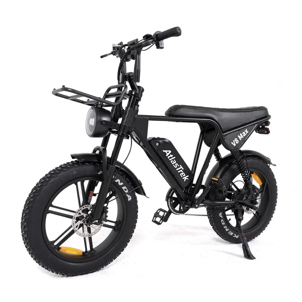 V8 High-Speed Mountain Bike 48V 20-Inch Wide Tires 15Ah Lithium Battery Rear Hub Motor EU Warehouse