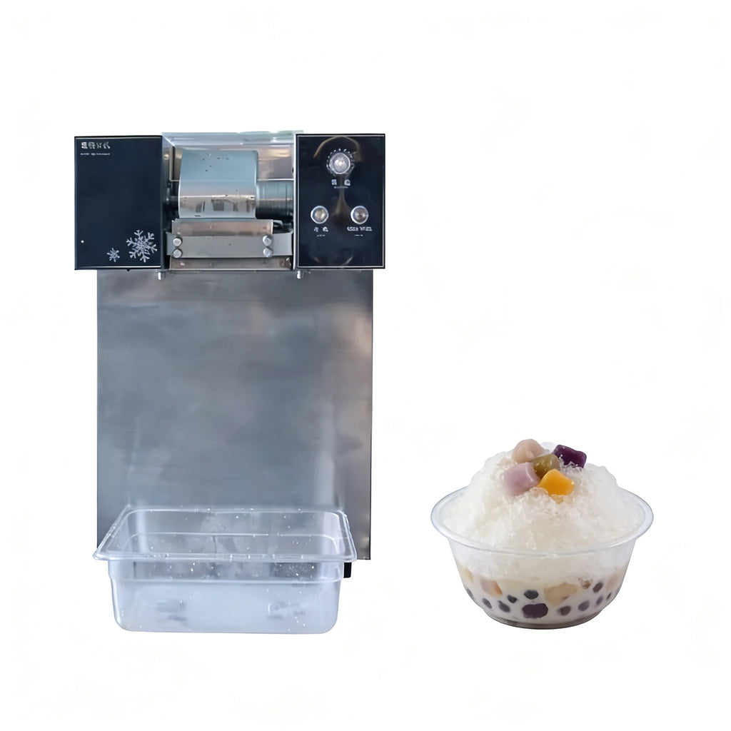 Commercial Stainless Steel Snowflake Ice Machine Manual Ice Shaver Portable Household Bubble Tea Shop Cafe Bar Restaurant High