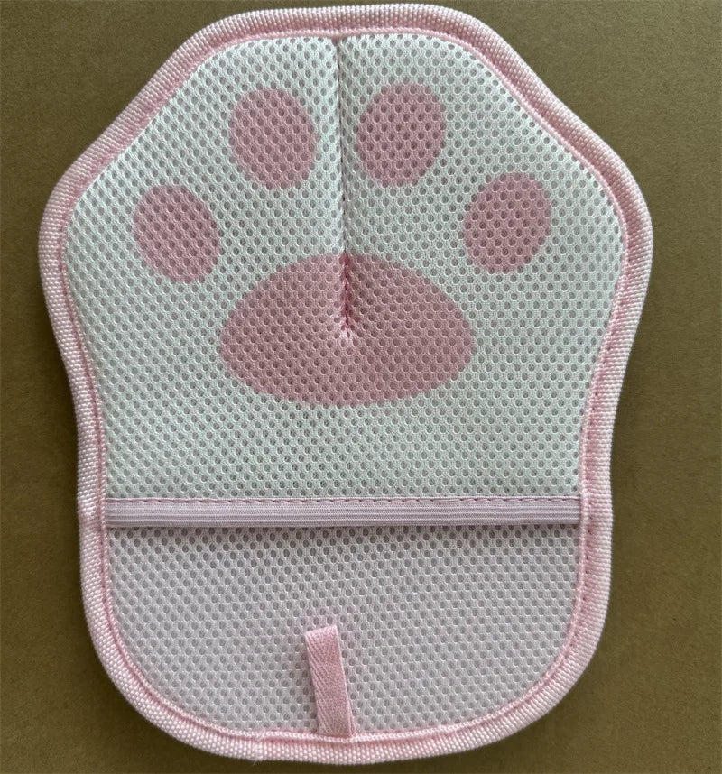 2-piece Set Cute Cat Paw Pet Hair Removal Glove Lint Brush for Furniture Clothes Pet Beds Electrostatic Cat Hair Remover Gloves