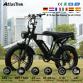 V8 High-Speed Mountain Bike 48V 20-Inch Wide Tires 15Ah Lithium Battery Rear Hub Motor EU Warehouse