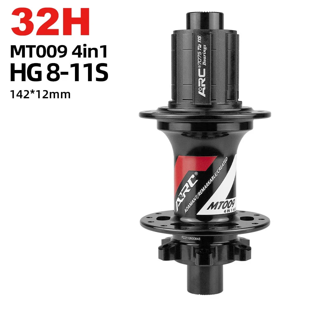 MT009 MTB mountain bike front rear hub 32 28 36 holes hg xd ms micro spline freehub 11 12 speed 100 142 135 qr thru bicycle hub