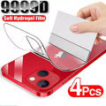 4PCS Hydrogel Film For iPhone 11 12 13 14 15 16 Pro Max Screen Protectors For iPhone 14 15 16 Plus 11 12 13 Back Film Not Glass