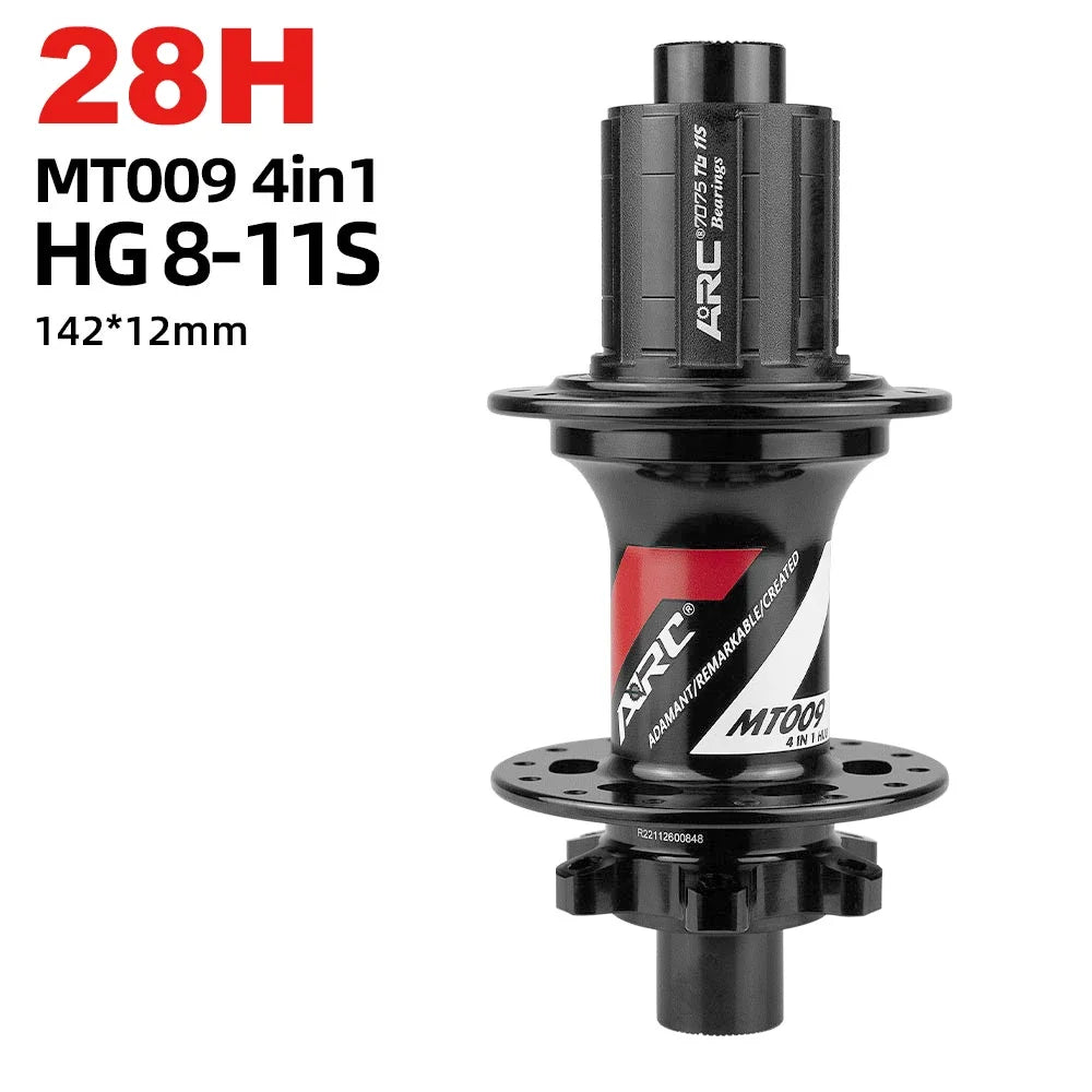MT009 MTB mountain bike front rear hub 32 28 36 holes hg xd ms micro spline freehub 11 12 speed 100 142 135 qr thru bicycle hub