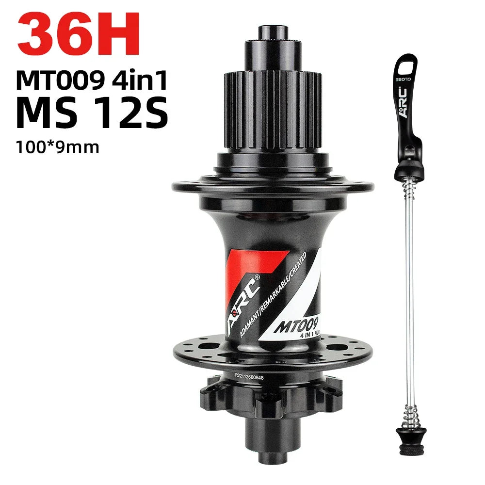 MT009 MTB mountain bike front rear hub 32 28 36 holes hg xd ms micro spline freehub 11 12 speed 100 142 135 qr thru bicycle hub