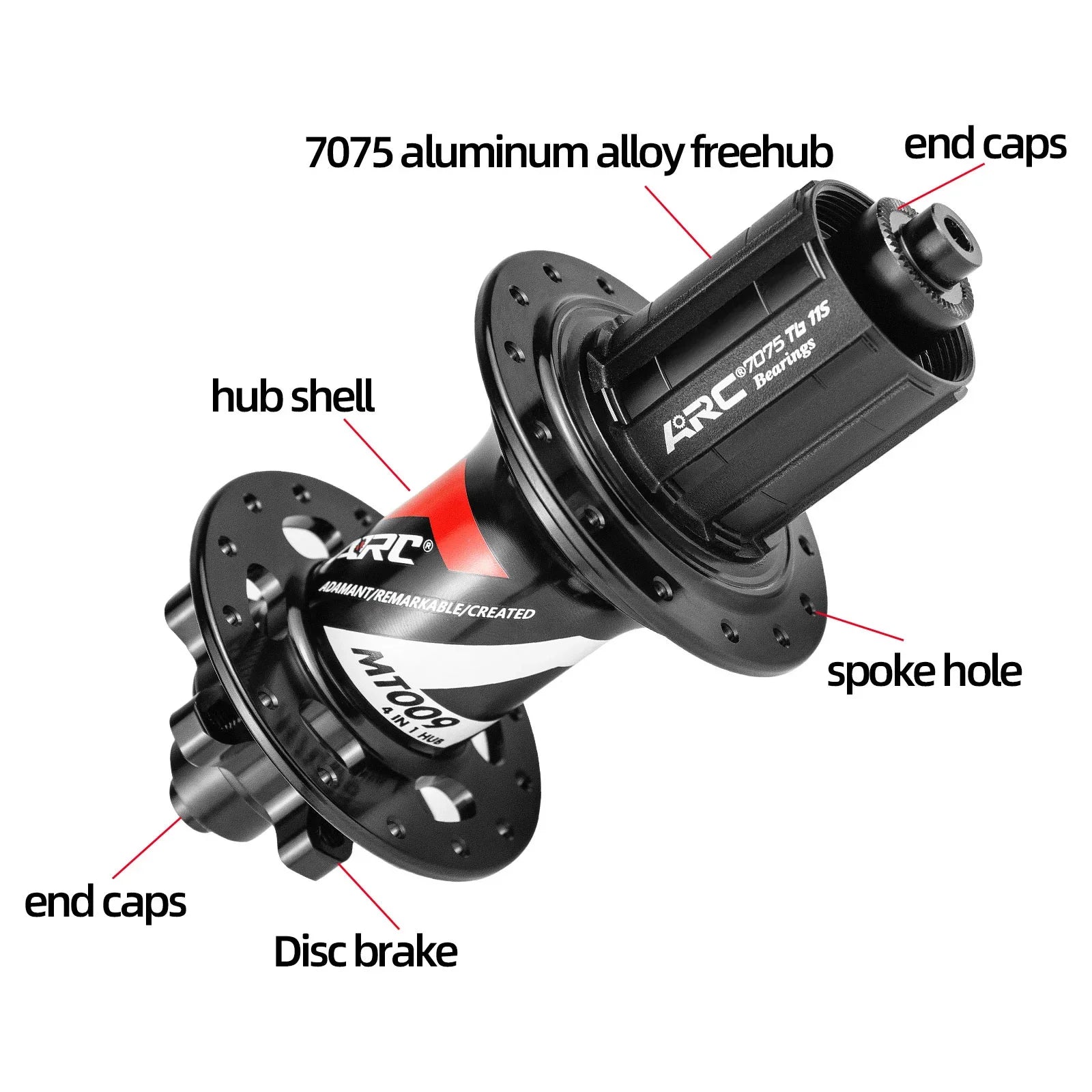MT009 MTB mountain bike front rear hub 32 28 36 holes hg xd ms micro spline freehub 11 12 speed 100 142 135 qr thru bicycle hub