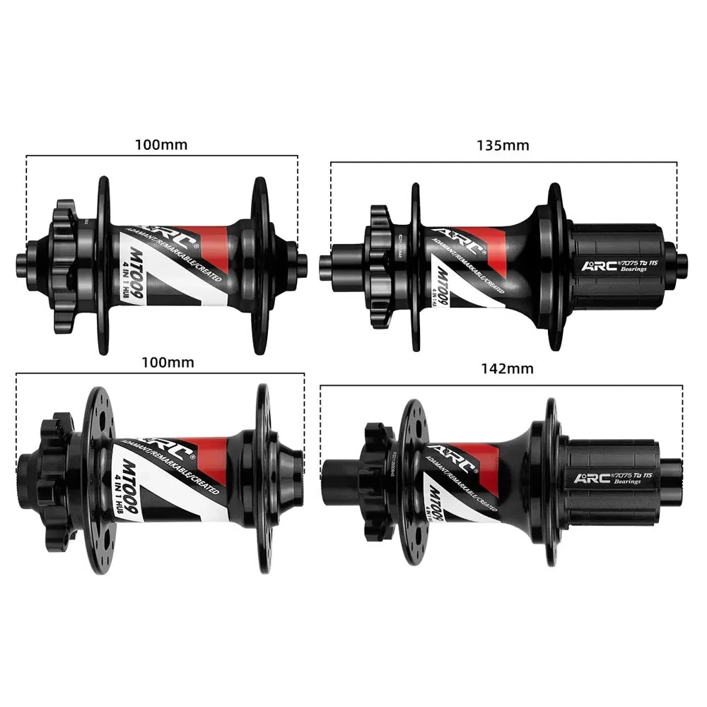 MT009 MTB mountain bike front rear hub 32 28 36 holes hg xd ms micro spline freehub 11 12 speed 100 142 135 qr thru bicycle hub