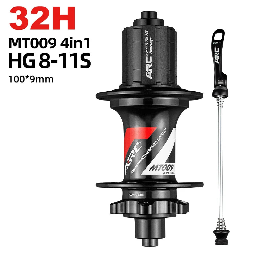 MT009 MTB mountain bike front rear hub 32 28 36 holes hg xd ms micro spline freehub 11 12 speed 100 142 135 qr thru bicycle hub