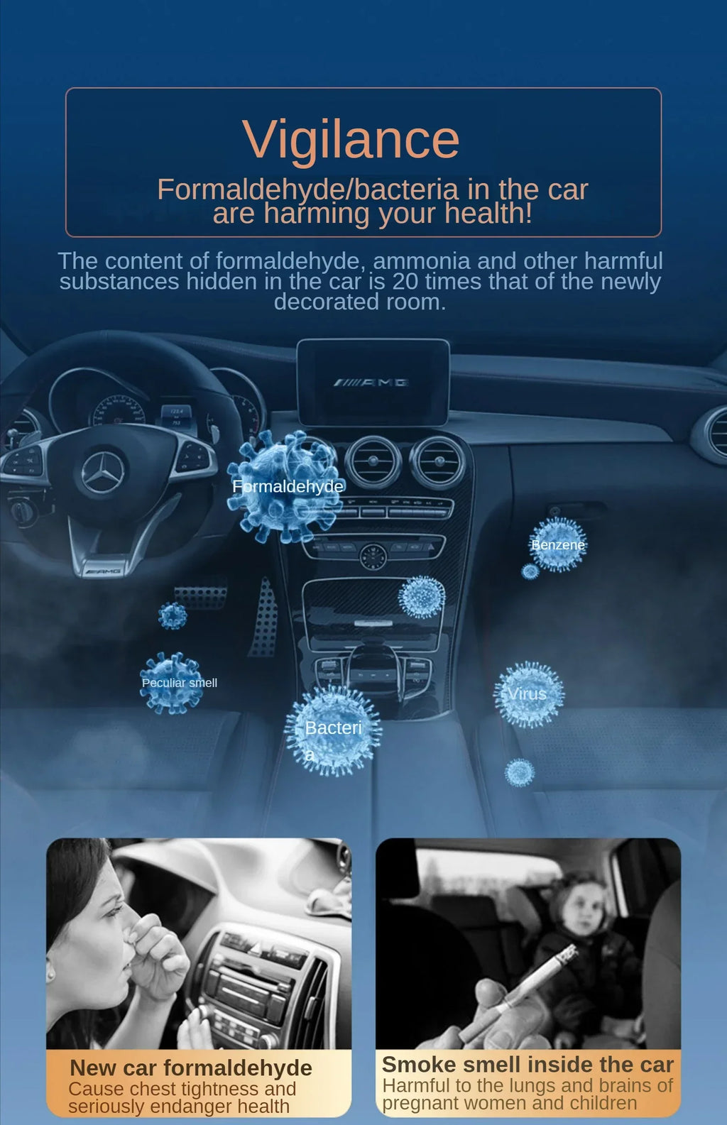Smart Car Air Freshener Fragrance Diffuser Car Mist Humidifier Essential Oil Diffuser Aromatherapy Interior Accessories