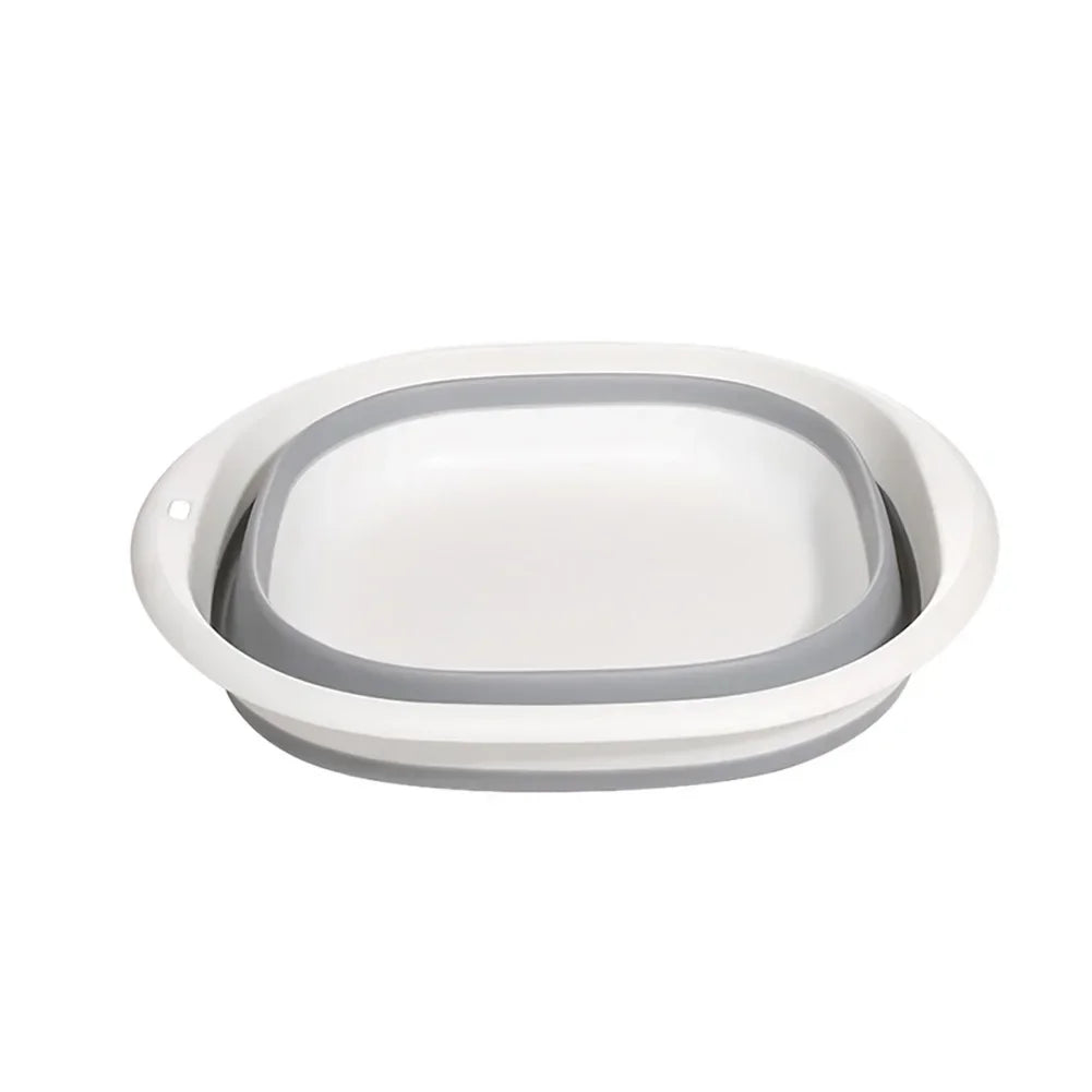 Plastic Folding Wash Basin, Portable Laundry Tub for Home, Bathroom, Kitchen, Adult & Baby Bath Basin, Travel Wash Basket
