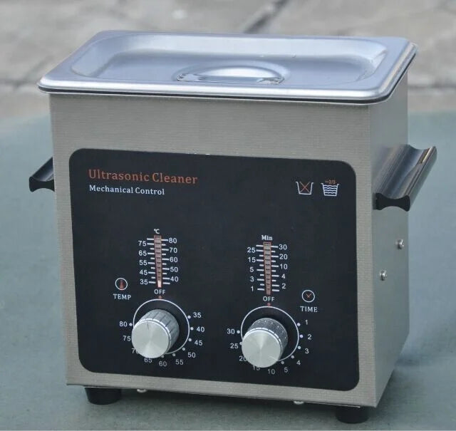 Top Grade Stainless Steel Thick tank  Easy Operation Heater and Timer With LED bar Mini Small Size 0.7 Liter Ultrasonic Cleaner