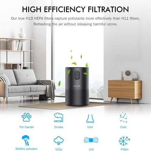 Purificateurs d'air KOIOS pour chambre et maison, purificateur à filtre HEPA H13