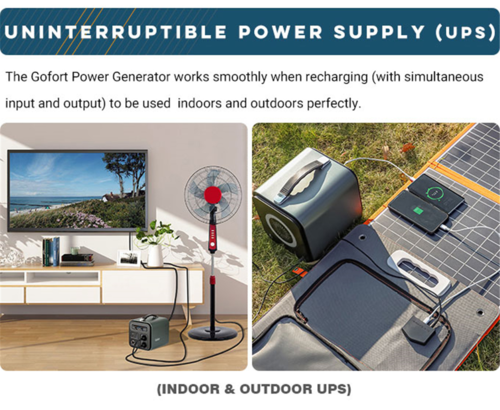 Centrale électrique portable de secours extérieure 550Wh Générateur solaire