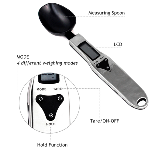 Cuillère de mesure électronique de cuisine Balance numérique en forme de cuillère