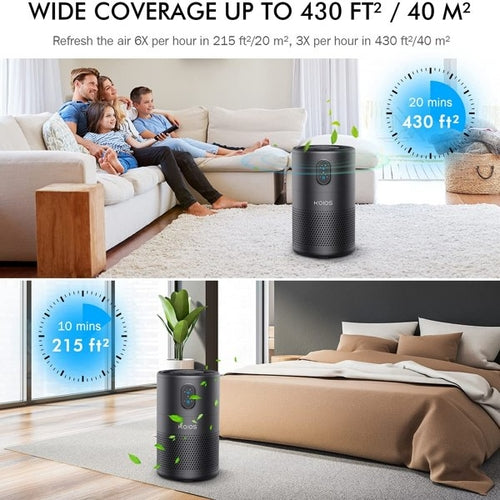 Purificateurs d'air KOIOS pour chambre et maison, purificateur à filtre HEPA H13