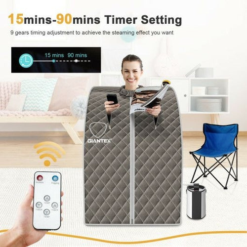 Spa sauna portable à vapeur personnelle avec souffle de 3 L