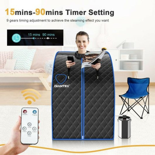 Spa sauna portable à vapeur personnelle avec souffle de 3 L